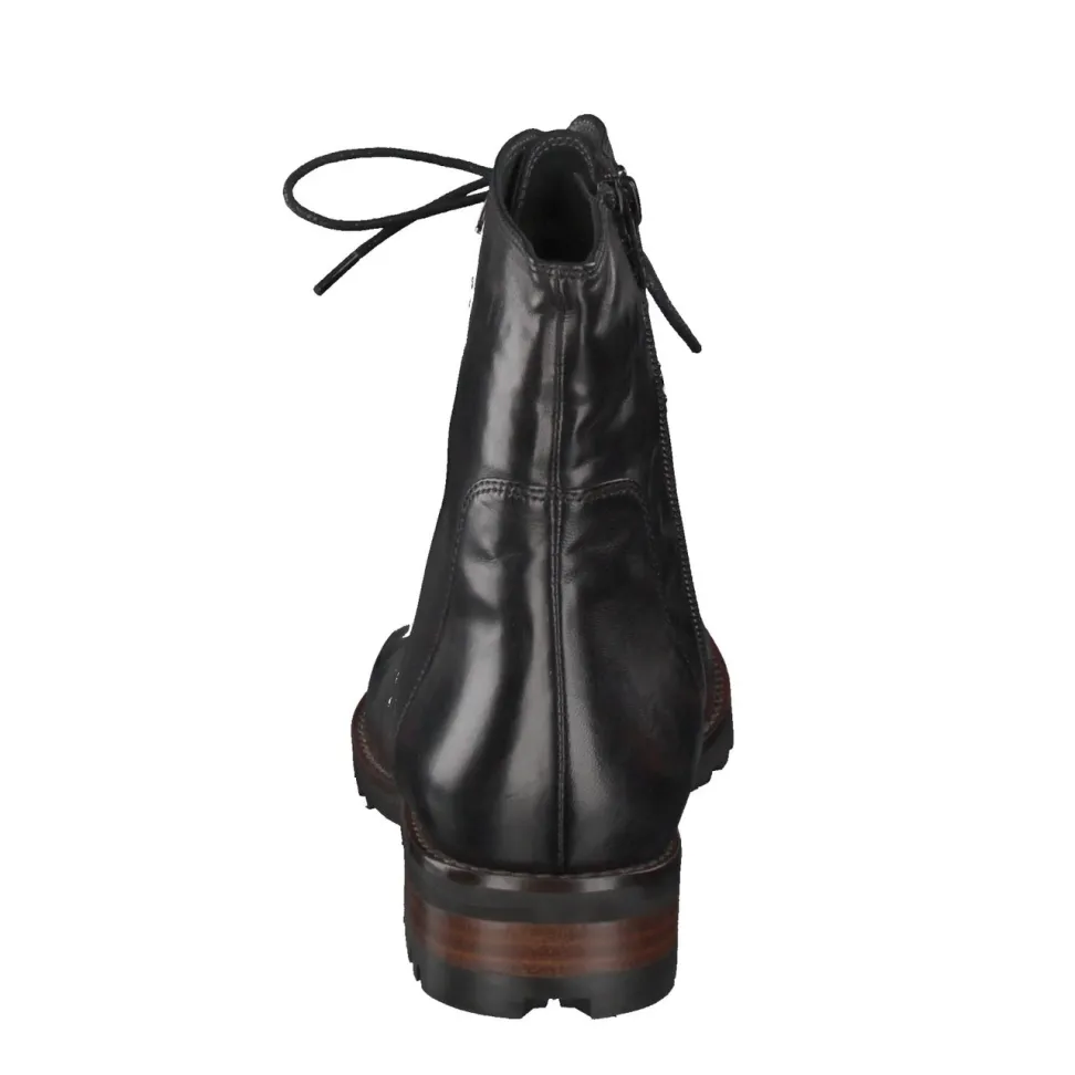Everybody – Schnürboots aus Lammleder schwarz