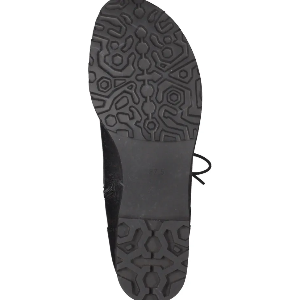 Everybody – Schnürboots aus Lammleder schwarz
