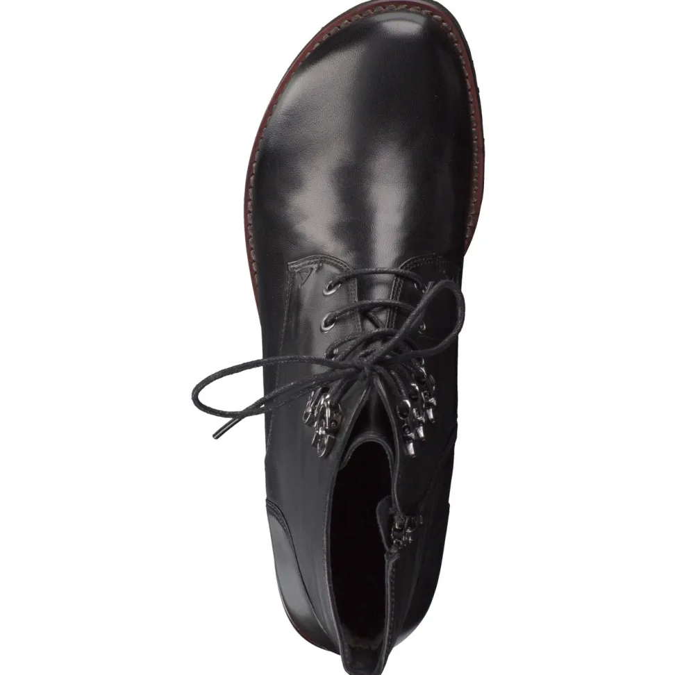 Everybody – Schnürboots aus Lammleder schwarz