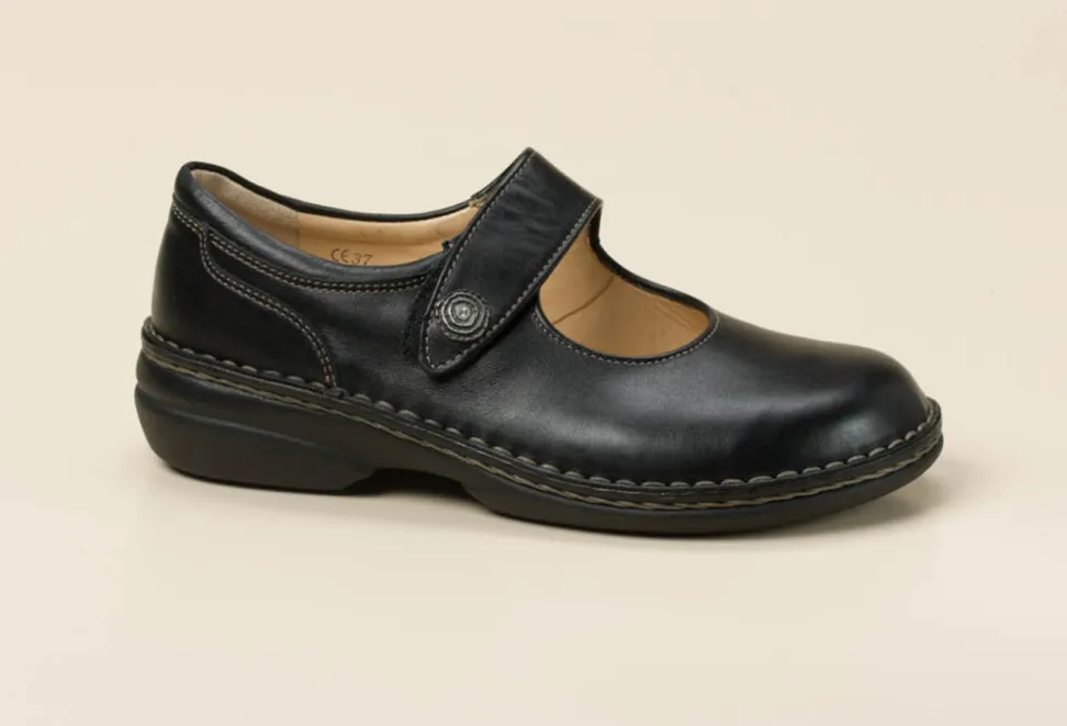 Finn Comfort – Mary Janes aus Kalbleder schwarz