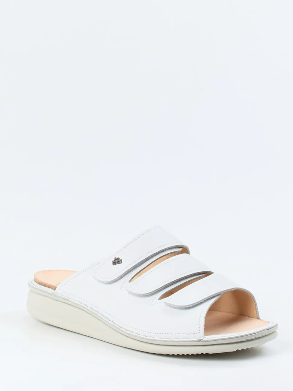 Finn Comfort – Pantolette aus Kalbleder Weiß