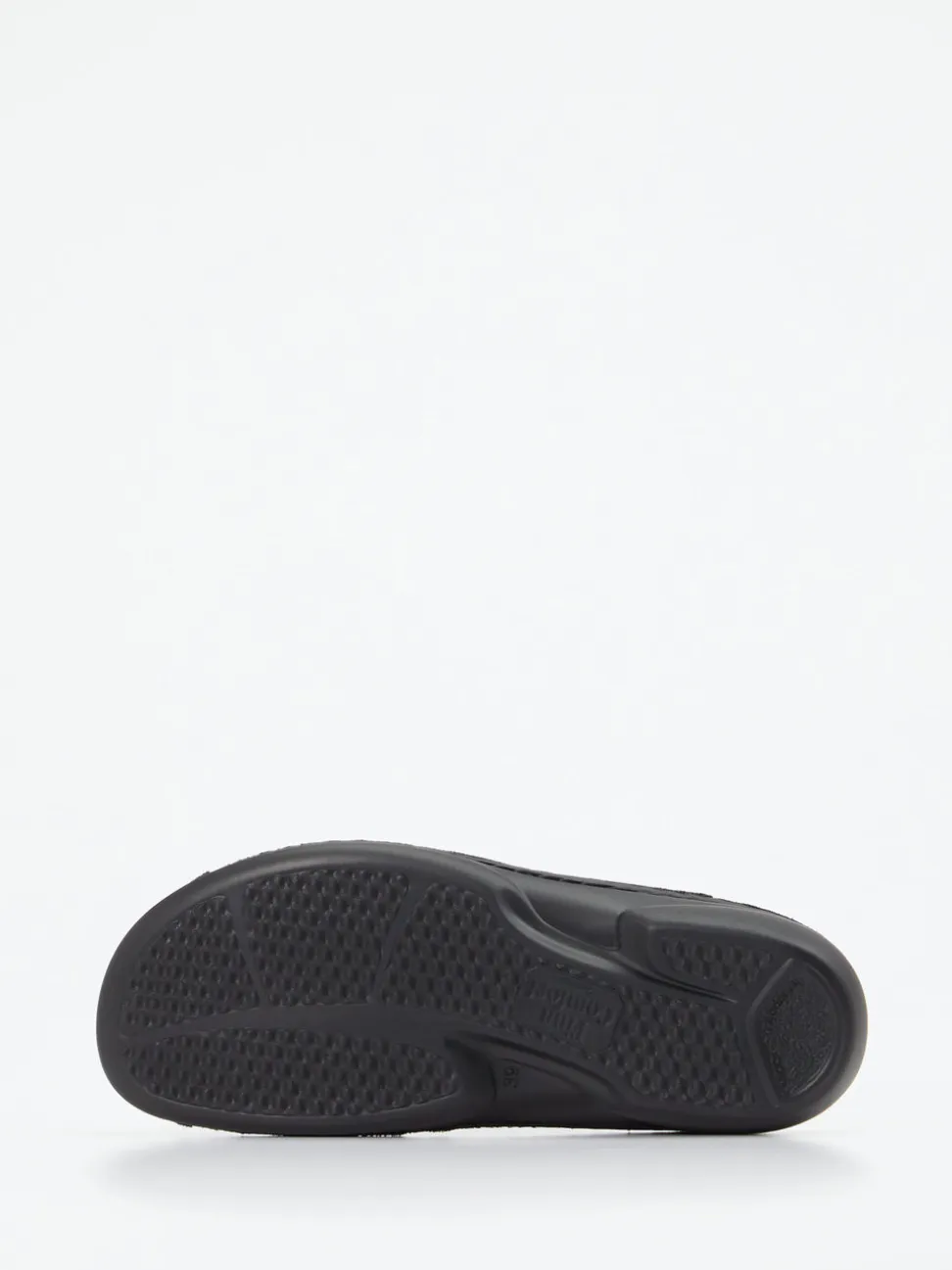 Finn Comfort – Pantolette aus geprägtem Leder Dunkelblau