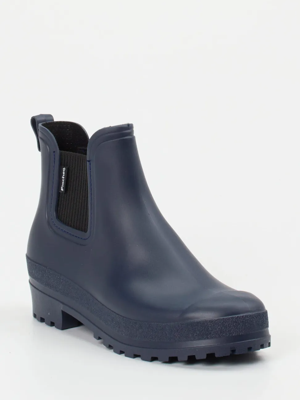 Fischer – Gummistiefelette aus Synthetik in Marineblau