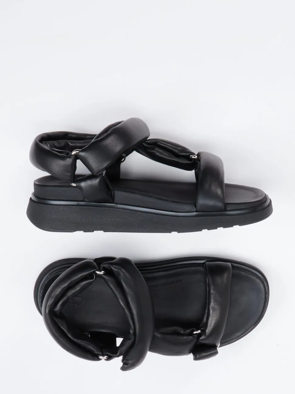 FitFlop – Chunky-Sandale aus Kalbleder schwarz