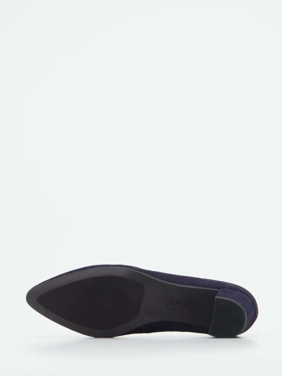 Gabor – Blockabsatz-Pumps aus Veloursleder Dunkelviolett