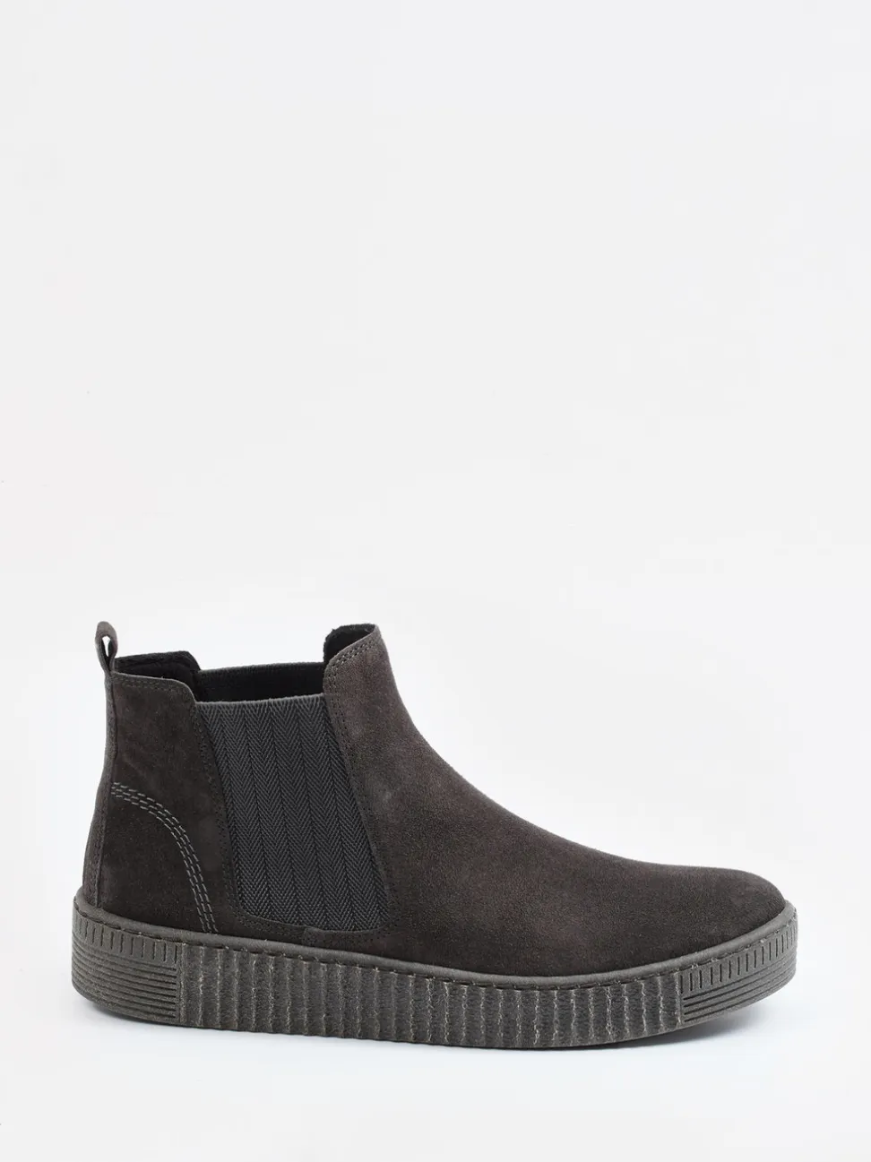 Gabor – Chelsea Boots aus Veloursleder anthrazit