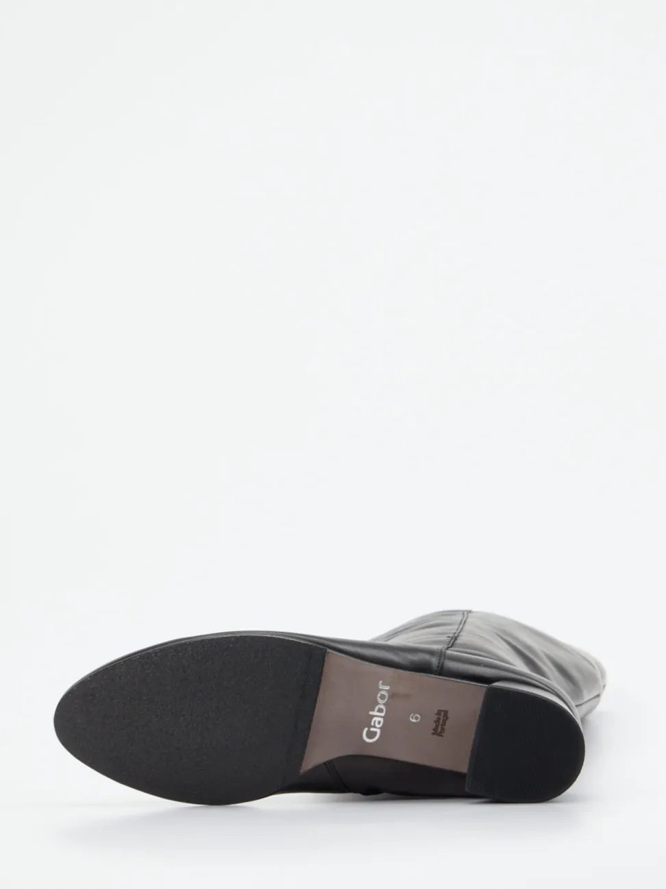 Gabor – Kniehohe Stiefel aus Leder Schwarz