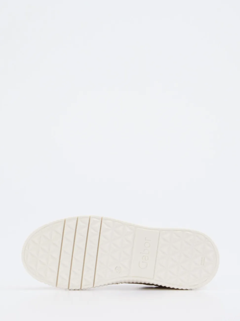 Gabor – Plateau-Sneaker aus Veloursleder beigebraun