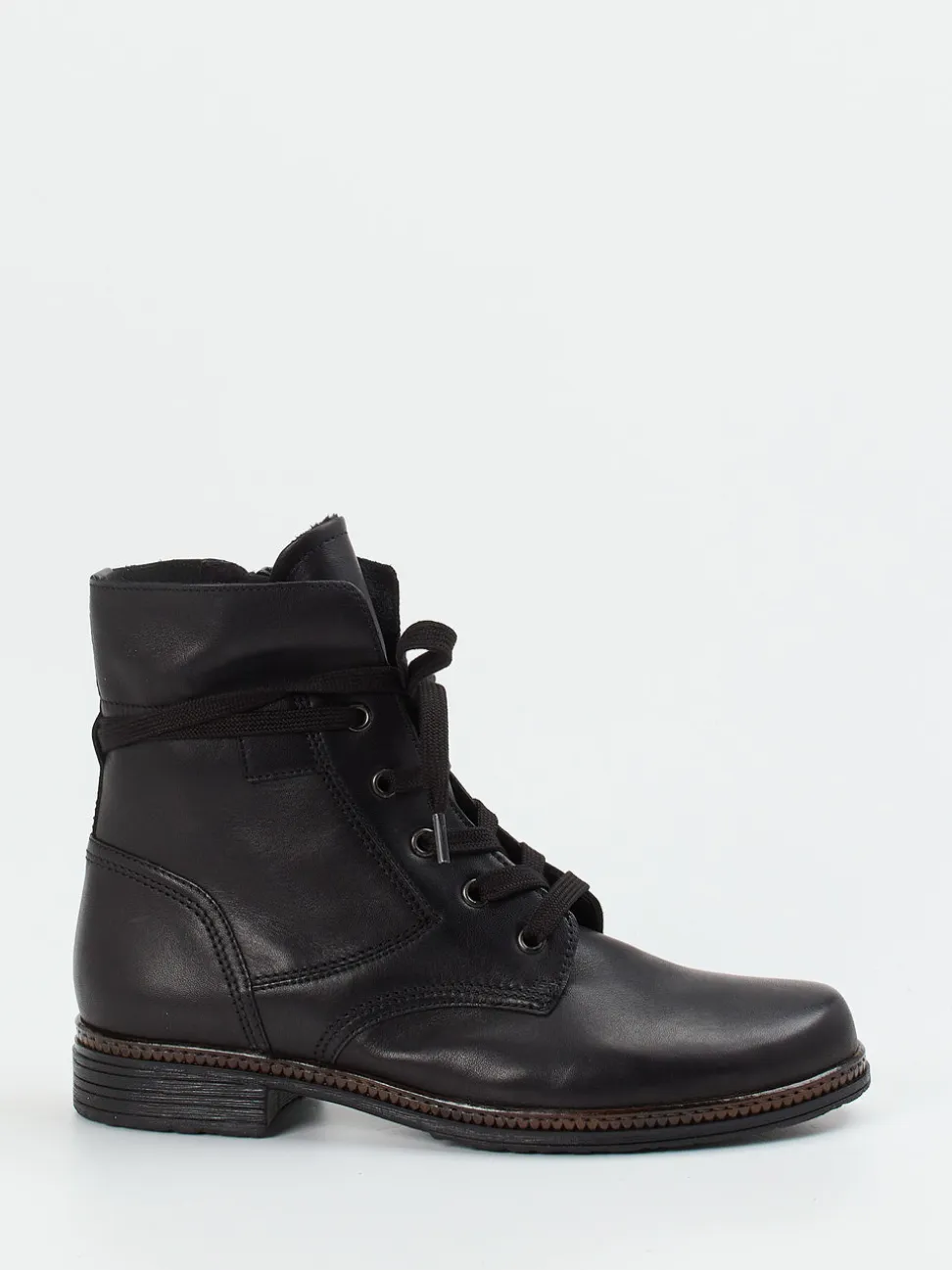 Gabor – Schnürboots aus Kalbleder schwarz