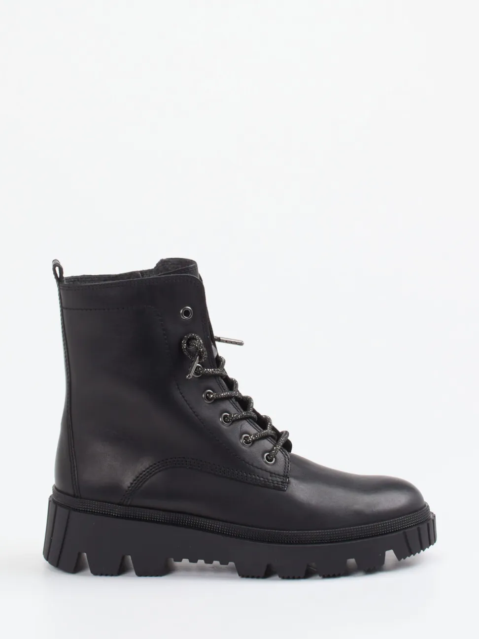 Gabor – Schnürboots aus Leder in Schwarz