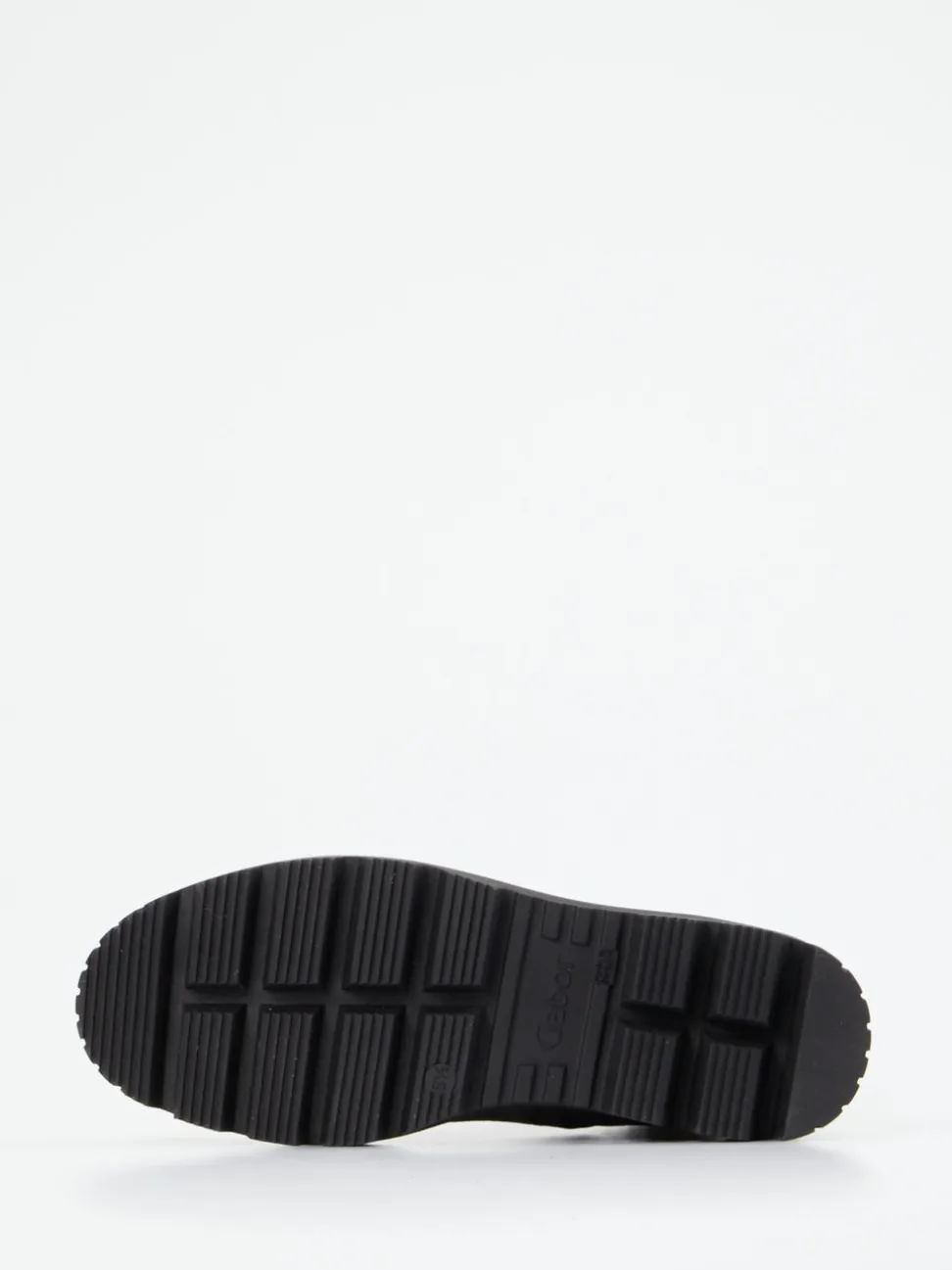 Gabor – Stiefelette aus Veloursleder in Steingrau
