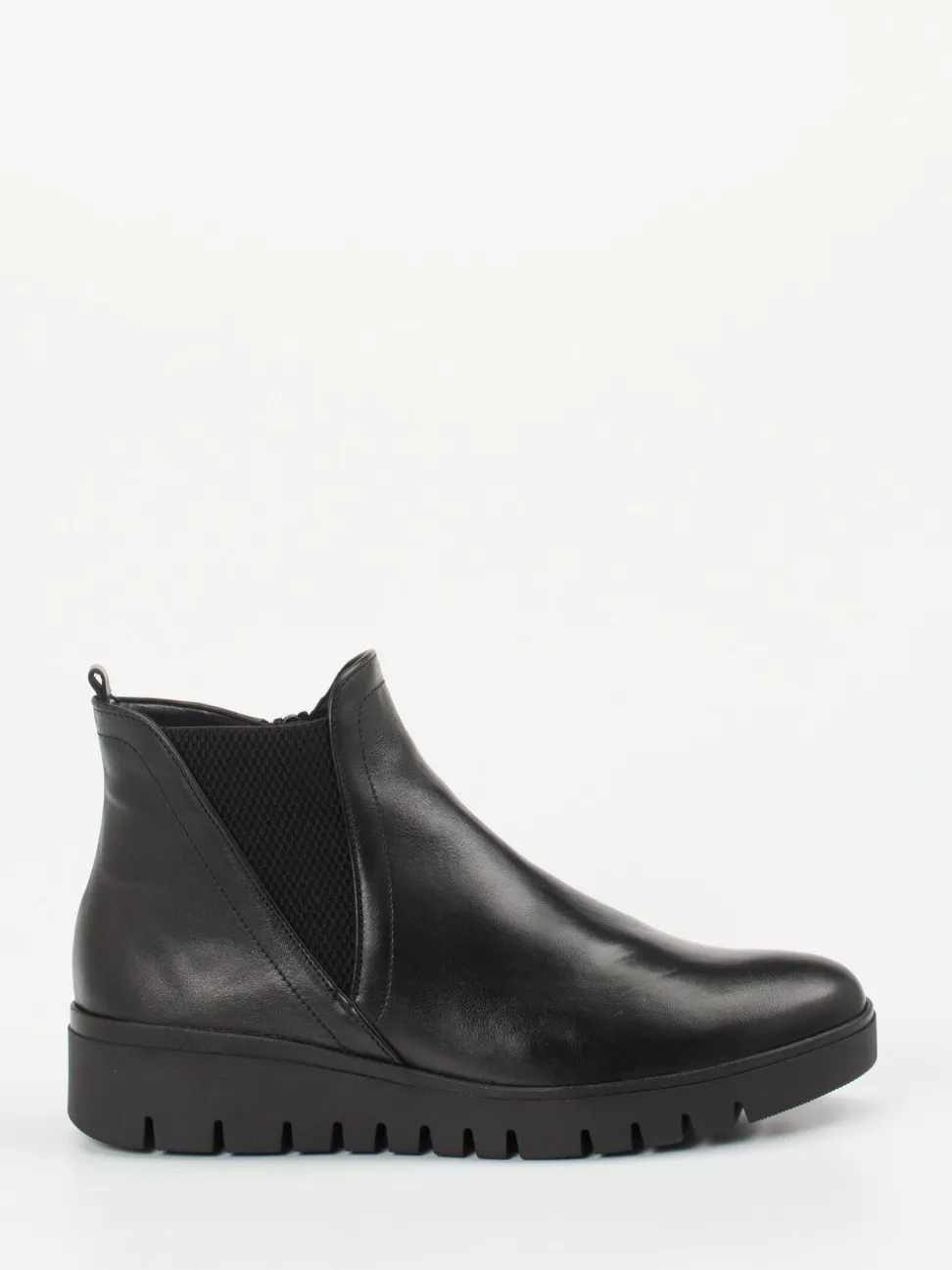 Gabor Comfort – Chelsea-Stiefelette aus Kalbleder schwarz