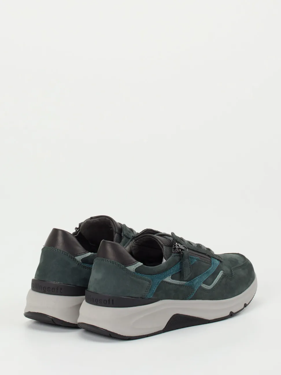 Gabor Comfort – Komfort-Sneaker aus Nubukleder grün