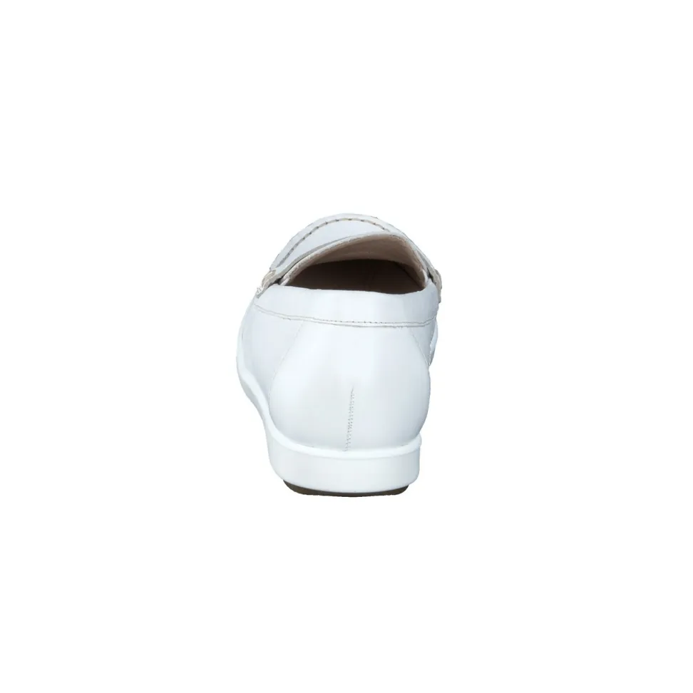 Gabor Comfort – Loafer aus Hirschleder Weiß