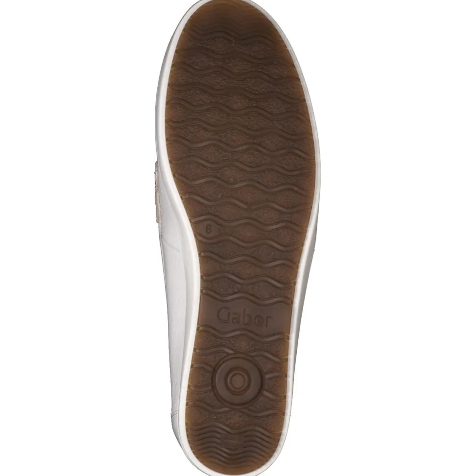 Gabor Comfort – Loafer aus Hirschleder Weiß