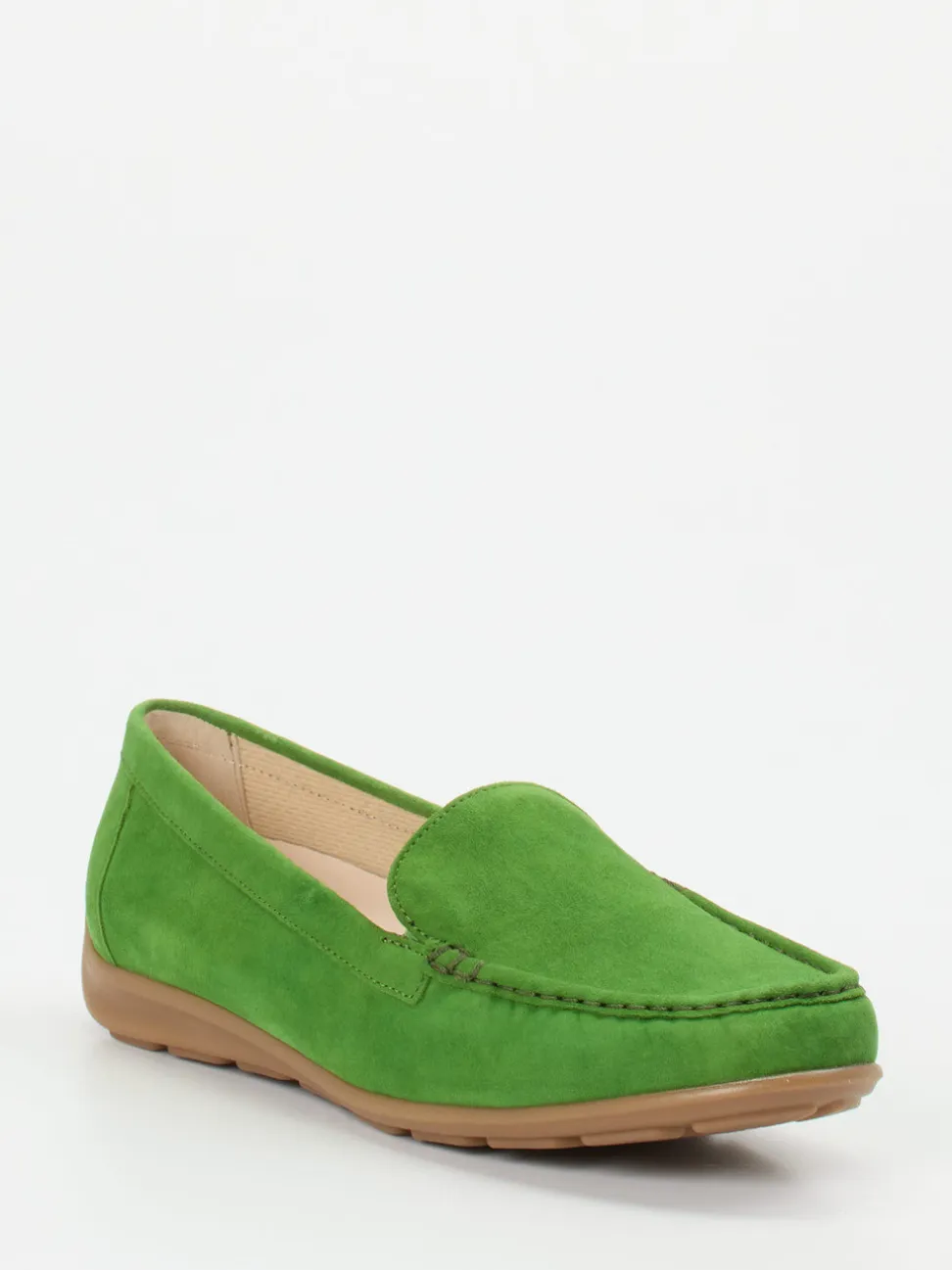 Gabor Comfort – Loafer aus Veloursleder grasgrün