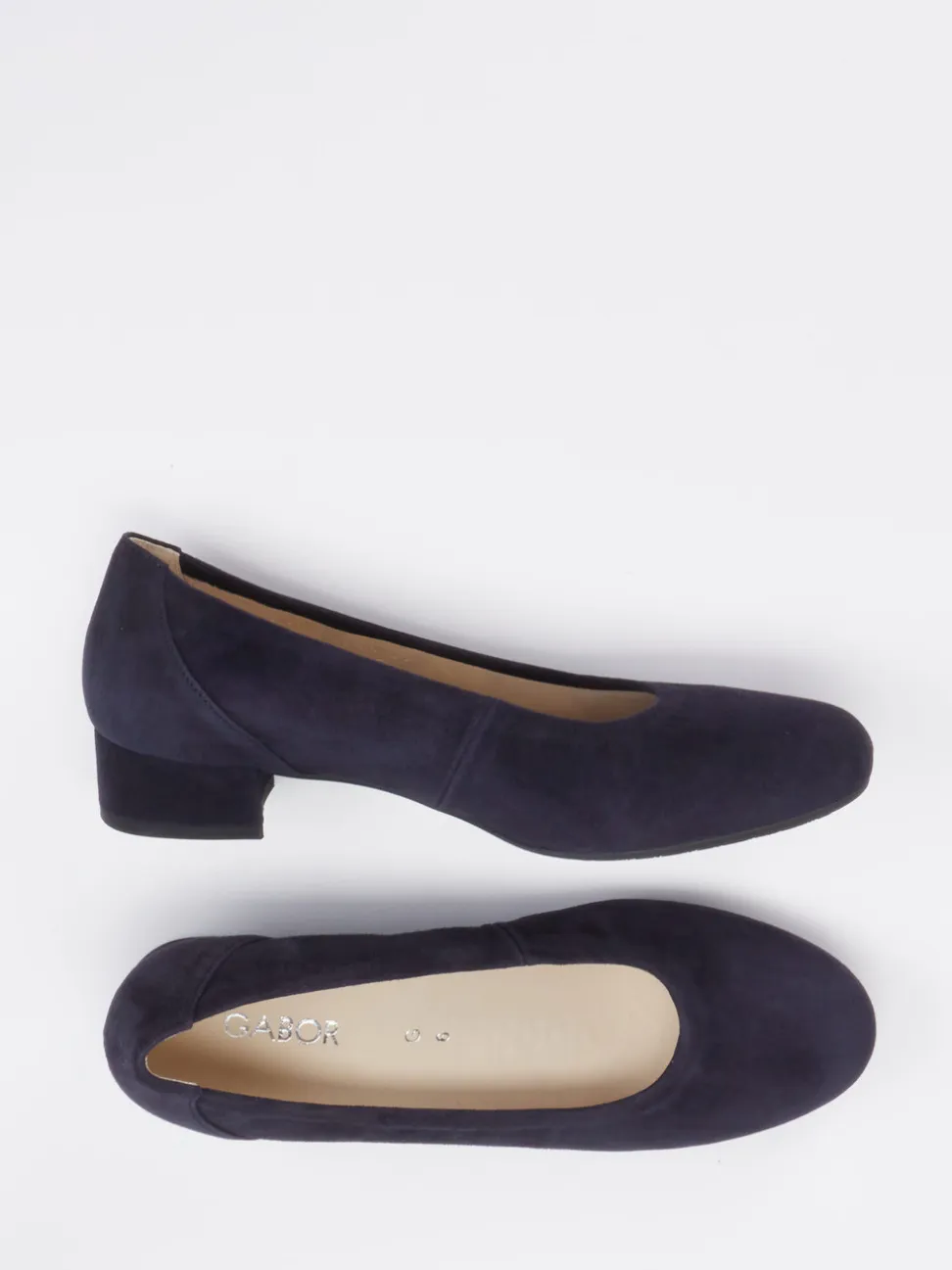 Gabor Comfort – Pumps aus Veloursleder Dunkelblau