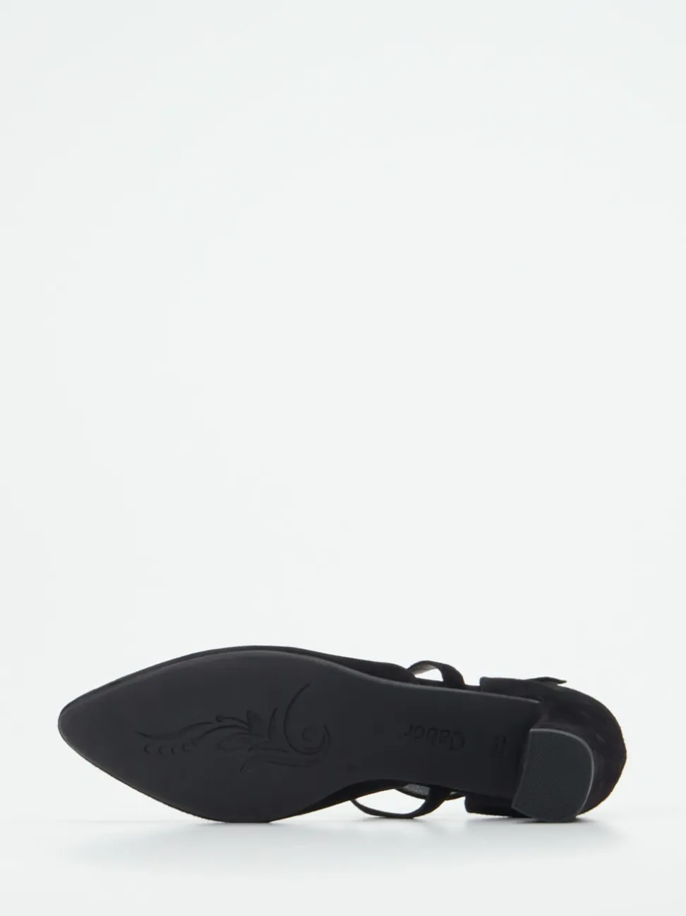Gabor Comfort – Riemchenpumps aus Veloursleder schwarz