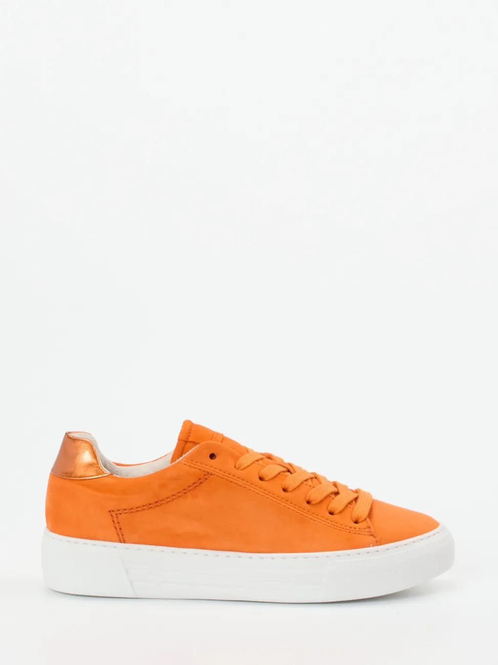 Gabor Comfort – Sneaker aus Veloursleder Orange