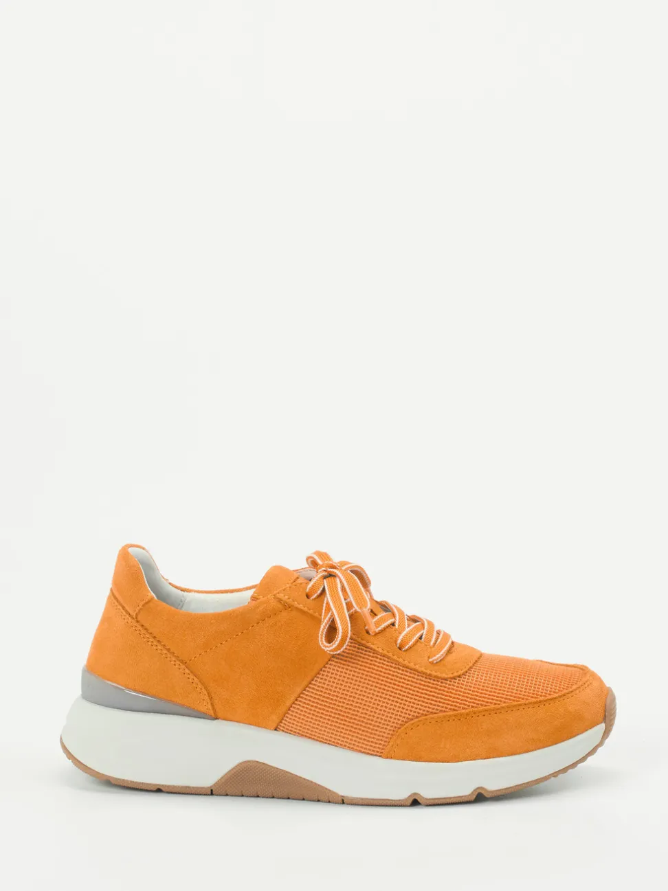 Gabor Comfort – Sneaker aus Veloursleder orange