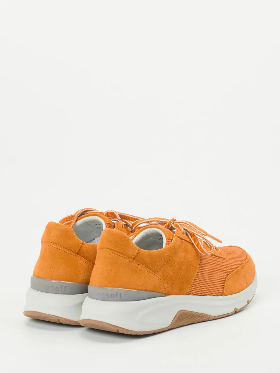 Gabor Comfort – Sneaker aus Veloursleder orange