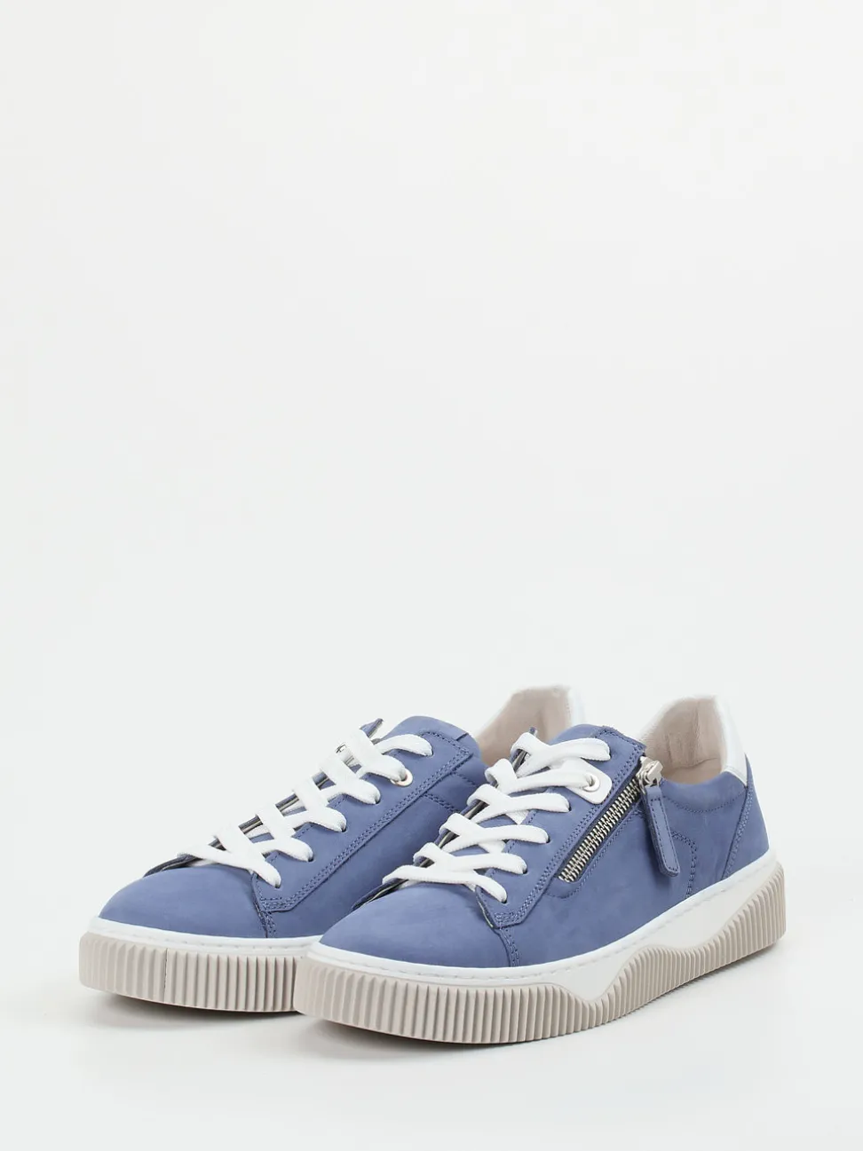 Gabor Comfort – Sneaker aus Nubukleder in Jeansblau