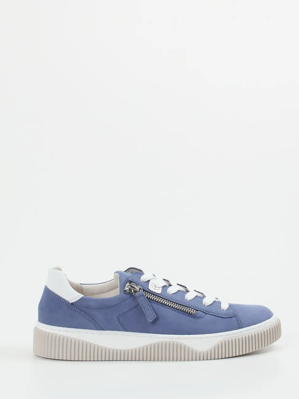 Gabor Comfort – Sneaker aus Nubukleder in Jeansblau