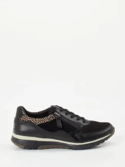 Gabor Comfort – Sneaker aus Veloursleder schwarz