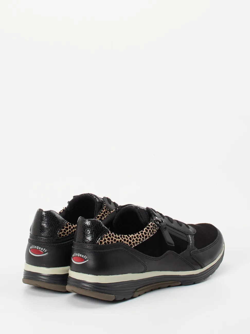 Gabor Comfort – Sneaker aus Veloursleder schwarz