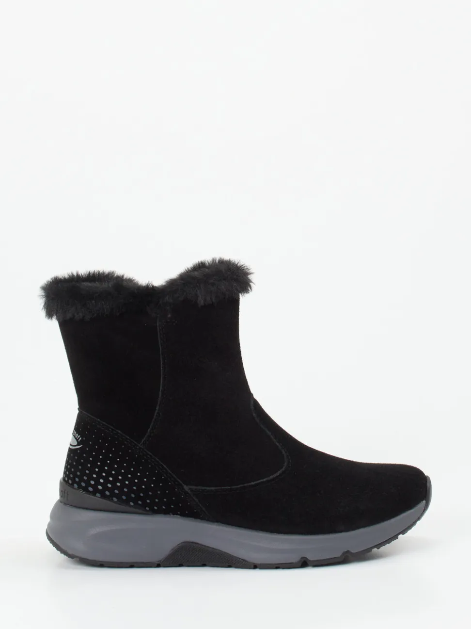 Gabor Comfort – Winterboots aus Veloursleder schwarz