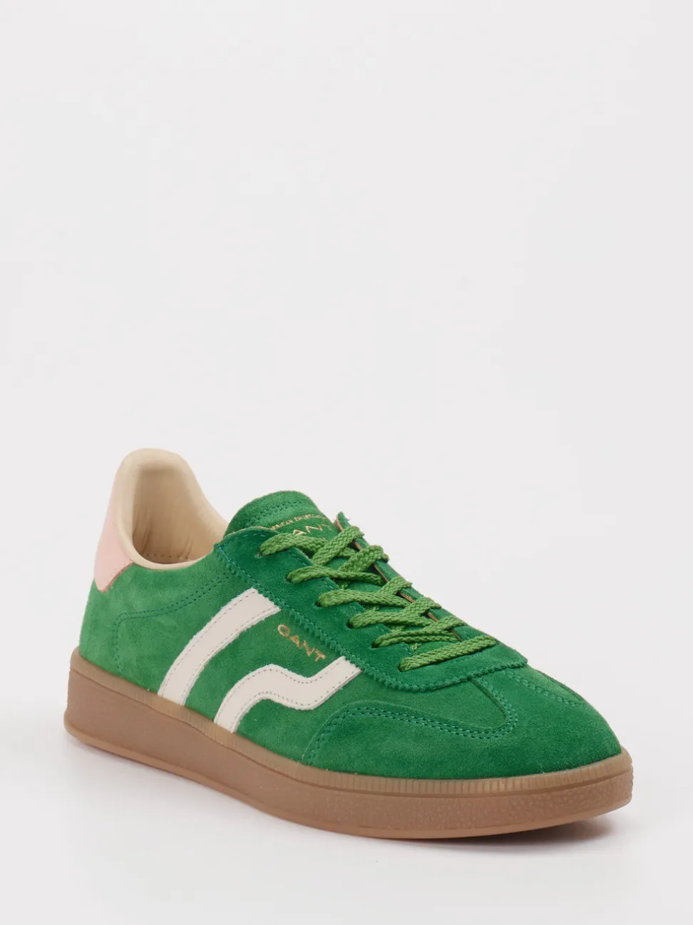 Gant – Retro-Sneaker aus Veloursleder grün