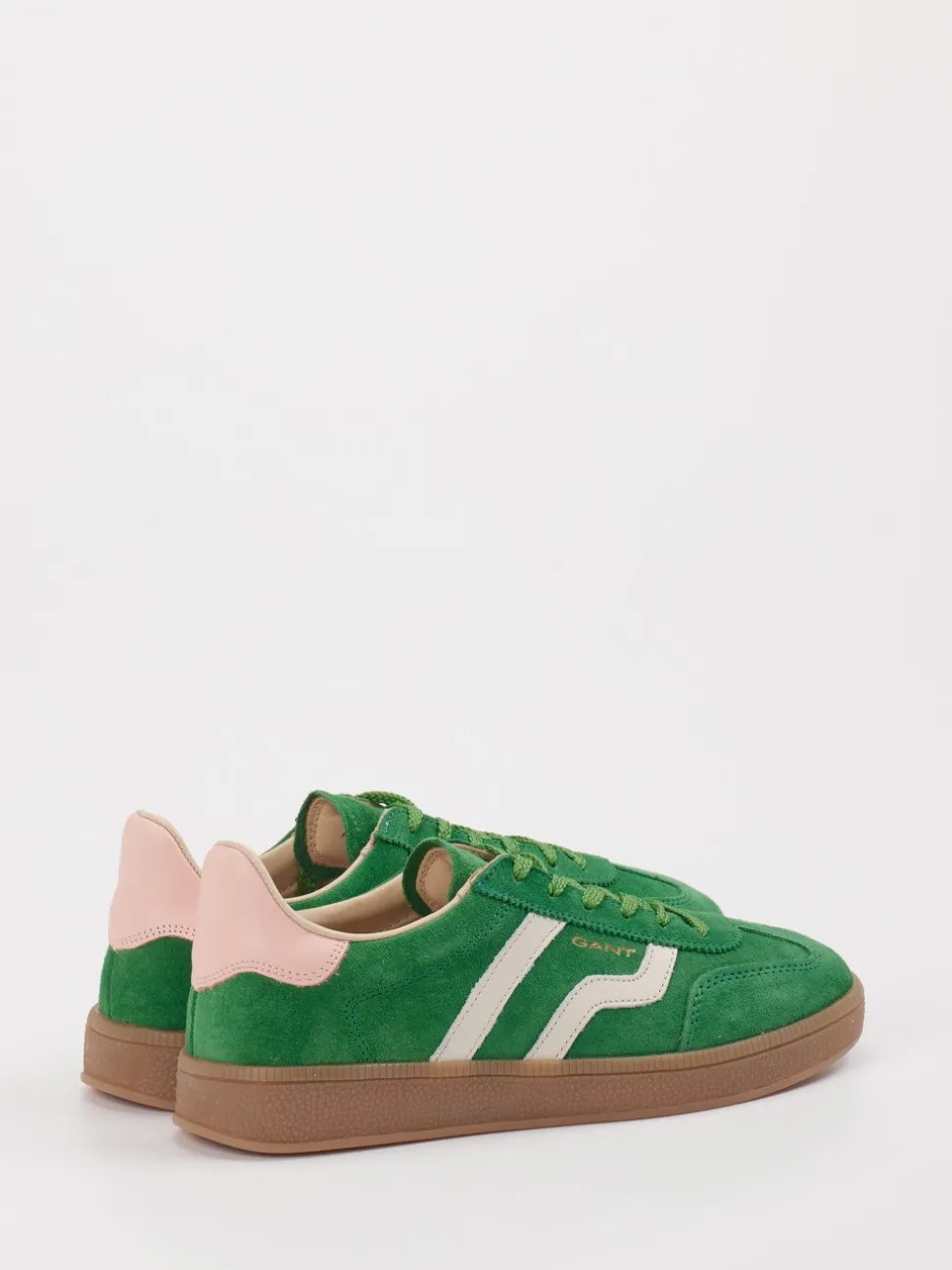 Gant – Retro-Sneaker aus Veloursleder grün