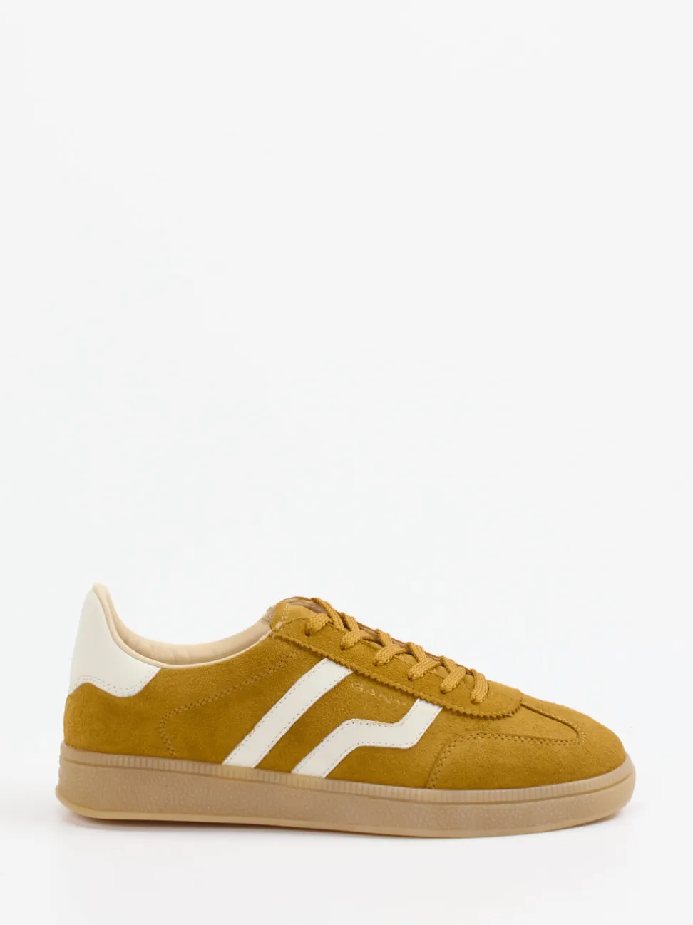 Gant – Retro-Sneaker aus Veloursleder senfgelb