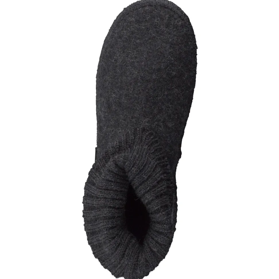Giesswein – Hüttenschuhe aus Wollfilz anthrazit