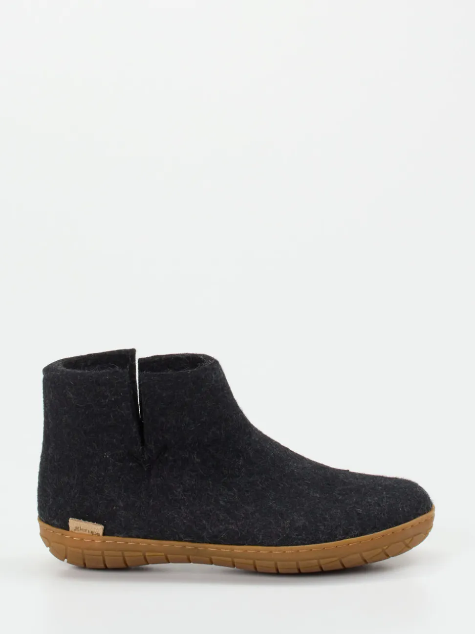 Glerups – Filz-Bootie aus Wollfilz Anthrazit
