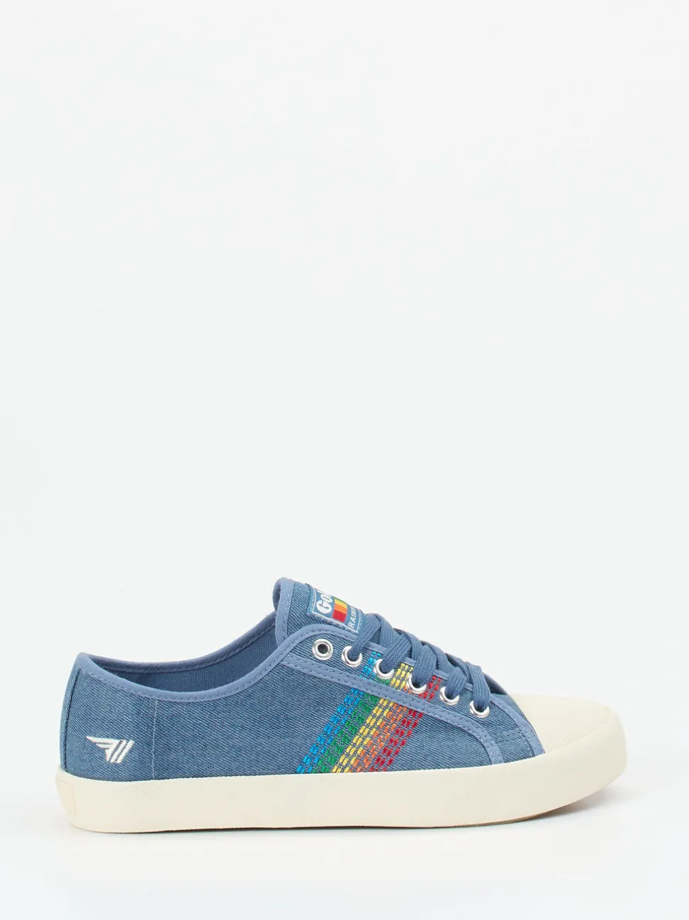 Gola – Sneaker aus Canvas in Jeansblau mit Stickerei
