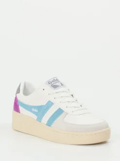 Gola – Sneaker aus Synthetik und Veloursleder Off-White