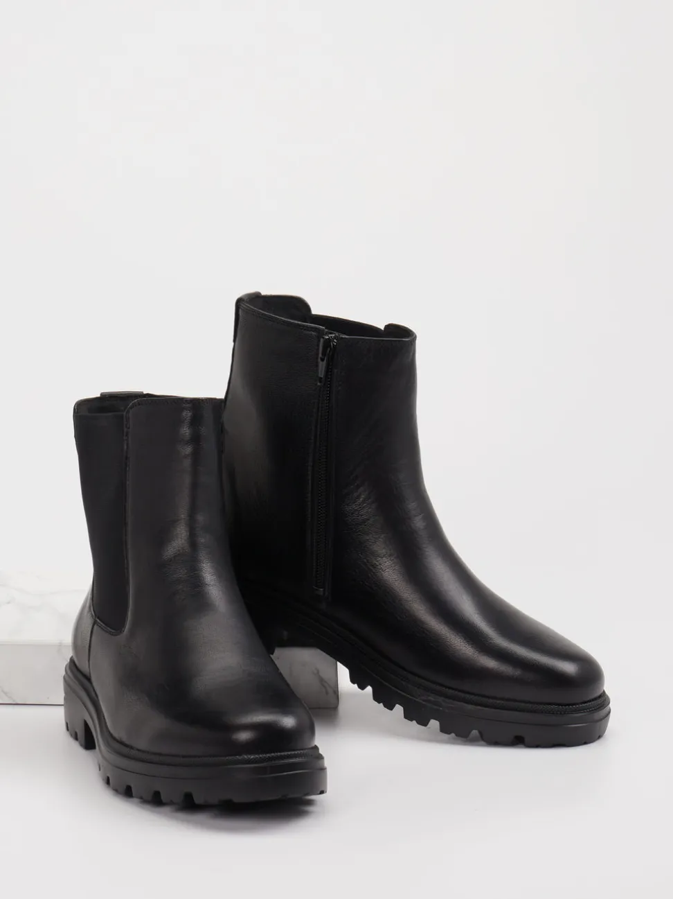 Hartjes – Chelsea Boots aus Leder schwarz