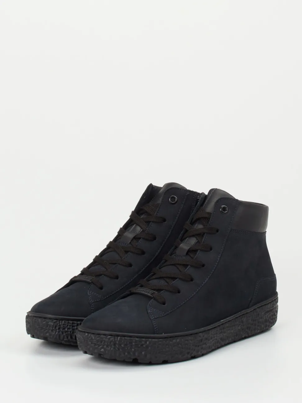 Hartjes – High-Top Sneaker aus Nubukleder schwarz