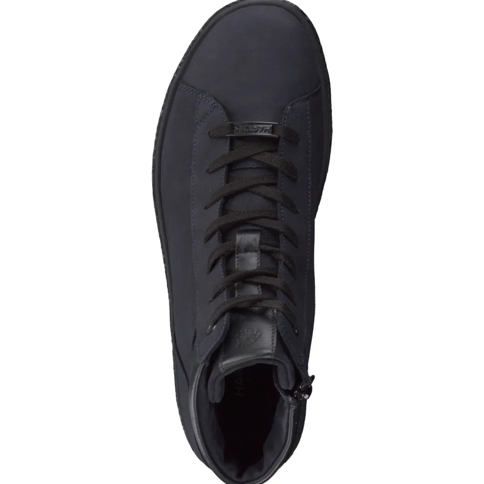 Hartjes – High-Top Sneaker aus Nubukleder schwarz