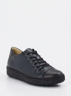Hartjes – Komfort-Sneaker aus Leder in Metallic-Blau