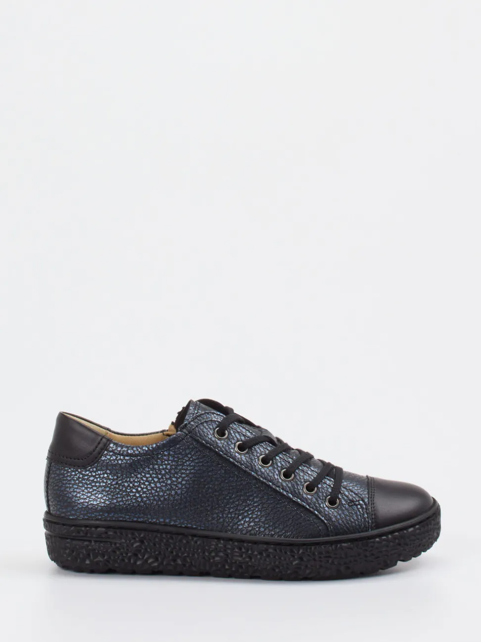 Hartjes – Komfort-Sneaker aus Leder in Metallic-Blau