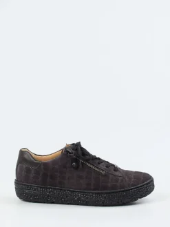 Hartjes – Komfort-Sneaker aus Veloursleder anthrazit