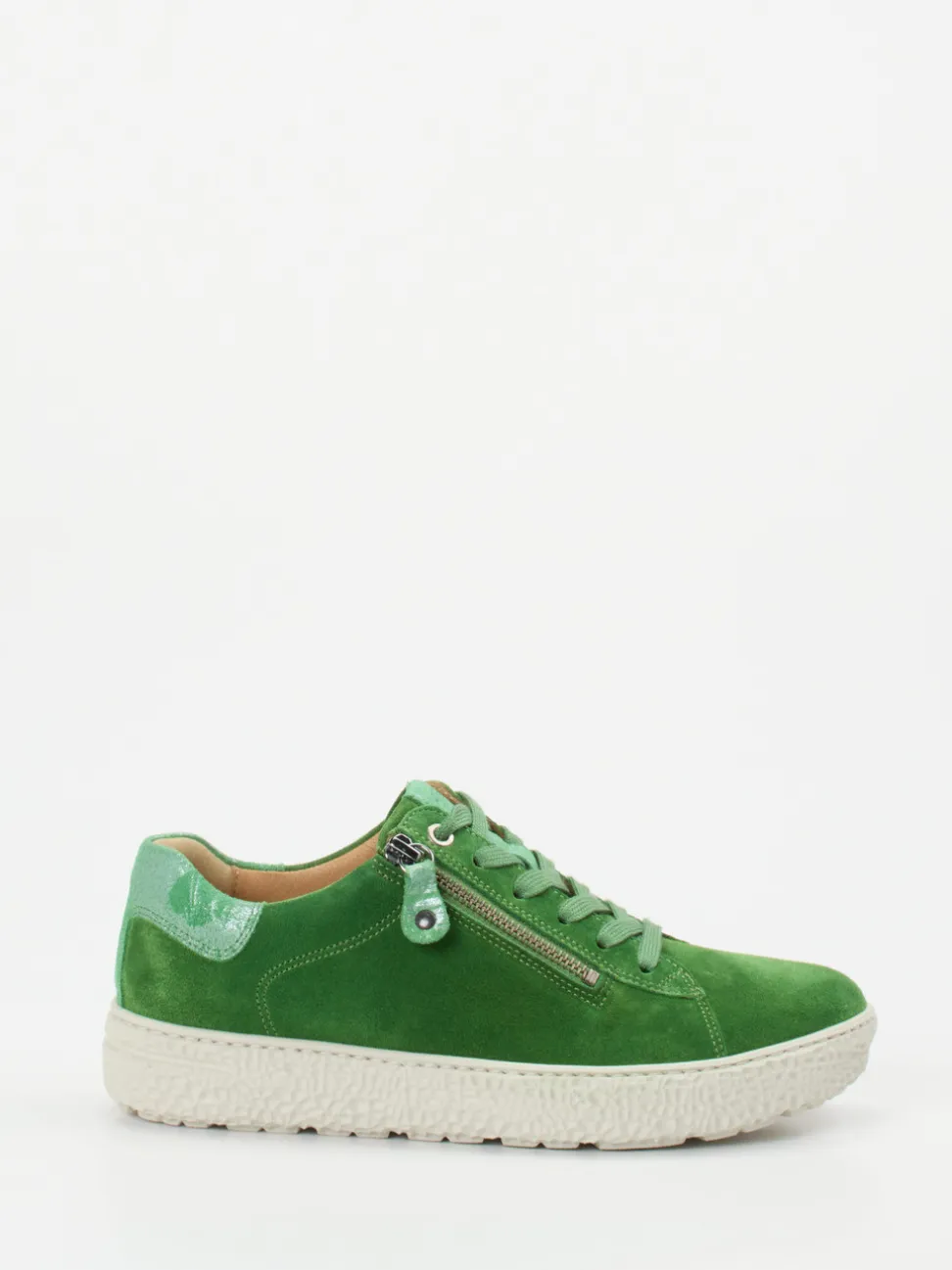 Hartjes – Sneaker aus Veloursleder Grün