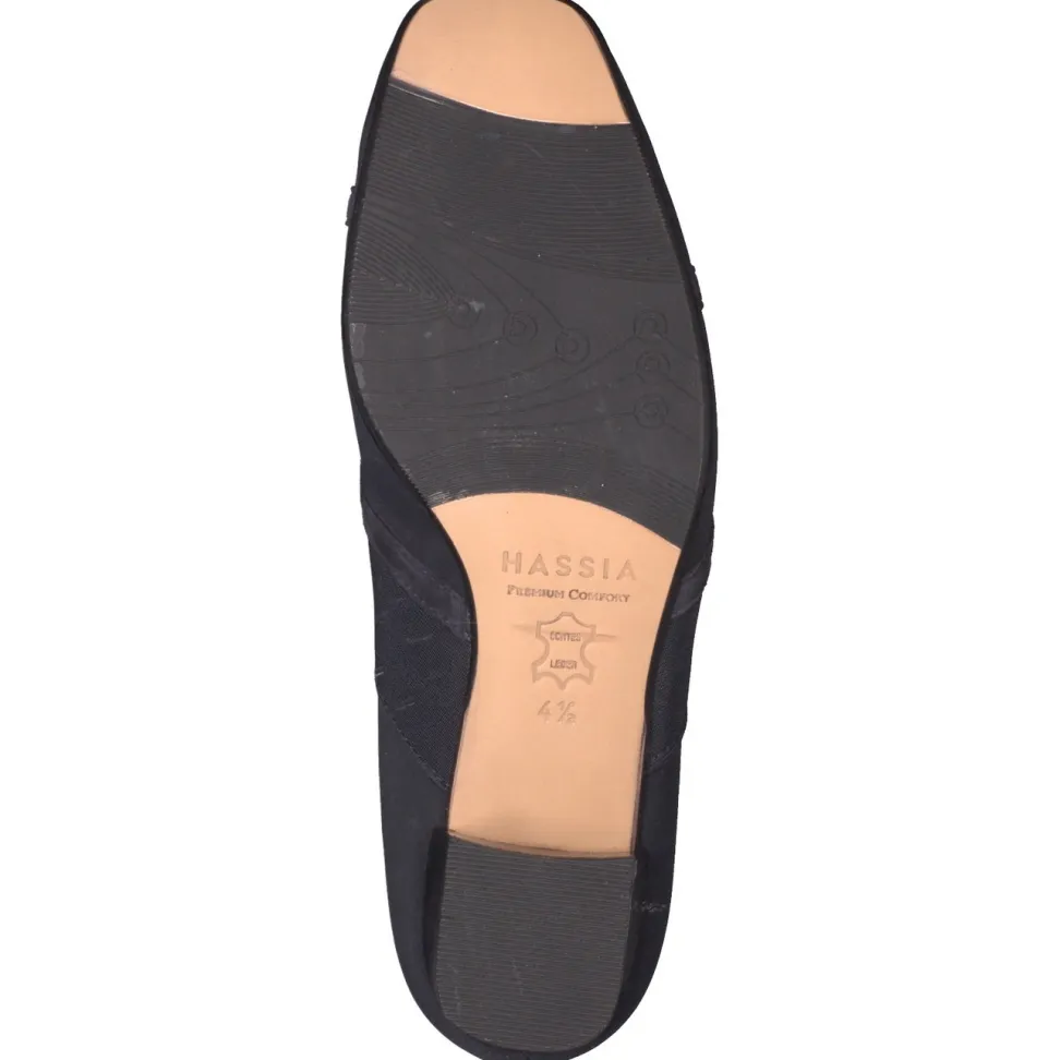 Hassia – Komfortpumps aus Textil dunkelblau