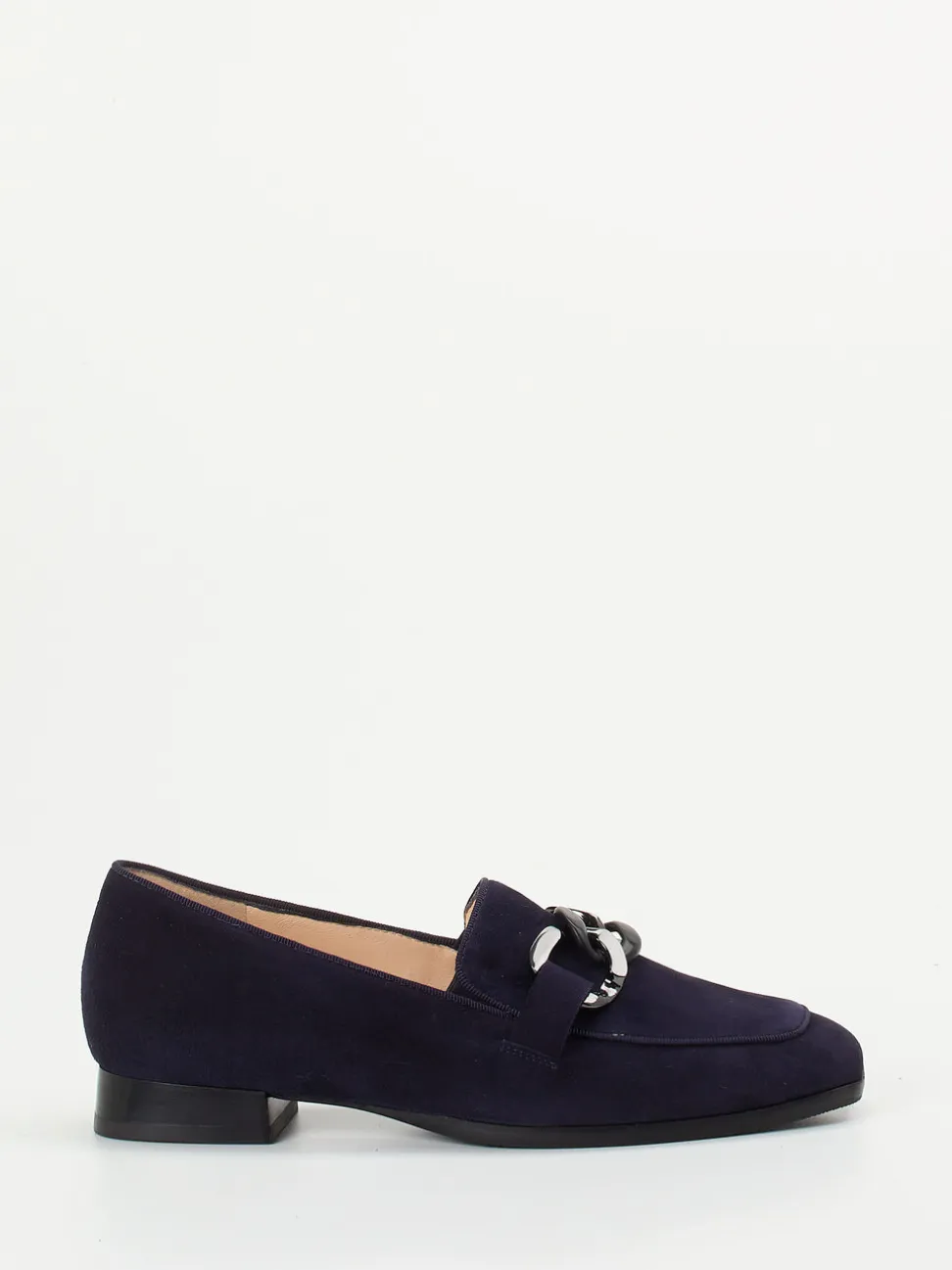 Hassia – Loafer aus Veloursleder in Dunkelblau