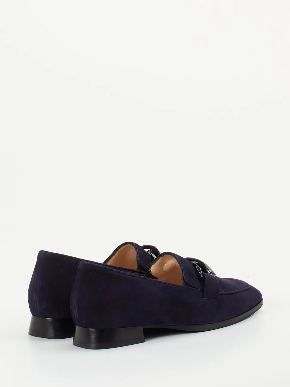 Hassia – Loafer aus Veloursleder in Dunkelblau
