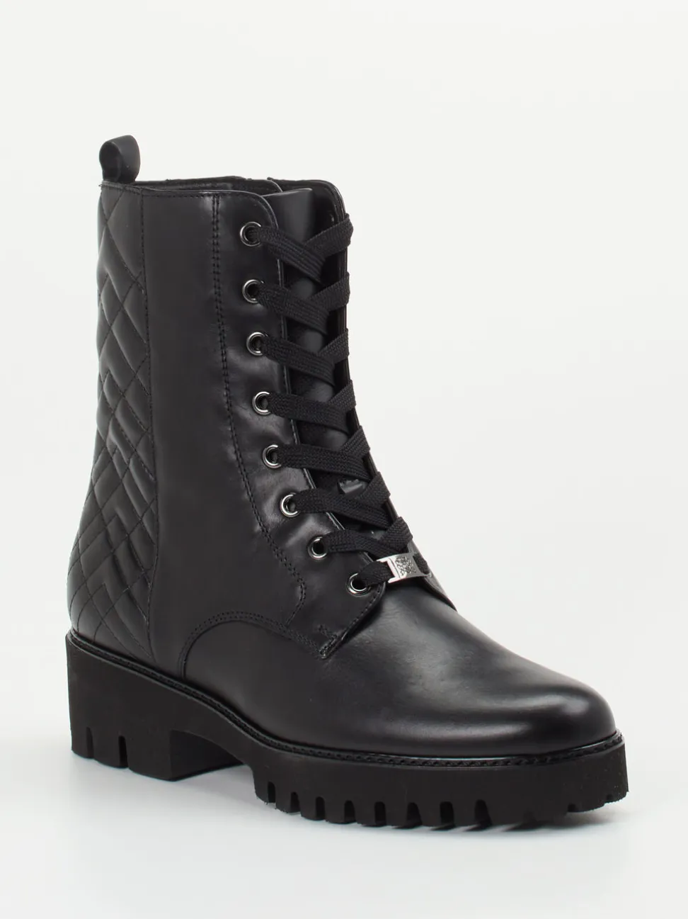 Hassia – Schnürboots aus Kalbleder Schwarz