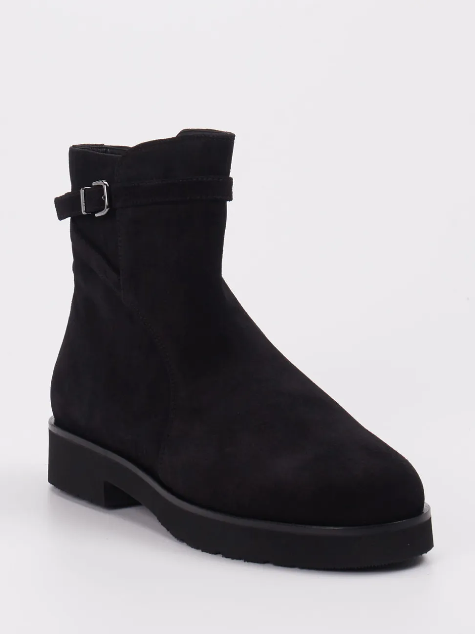 Hassia – Stiefelette aus Veloursleder schwarz