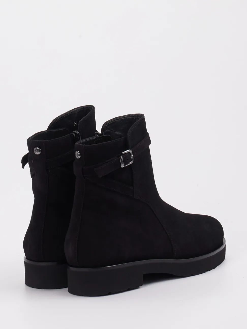 Hassia – Stiefelette aus Veloursleder schwarz